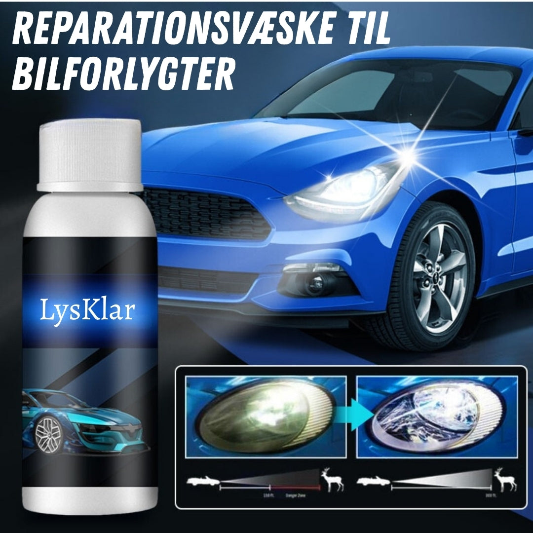 LysKlar – Gør dine forlygter krystalklare igen på få minutter